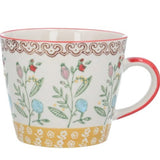 Gisela Graham Yellow Band Rosehip Mug