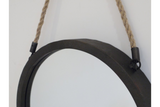 Industrial Oval Mirror
