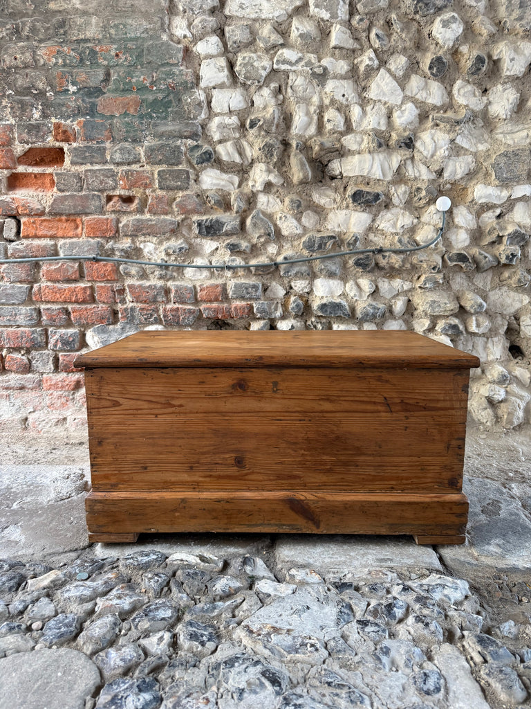 Antique Pine Blanket Box
