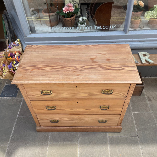 Antique Pine Chest Of Drawers