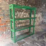 Vintage Indian Green Shelving Unit