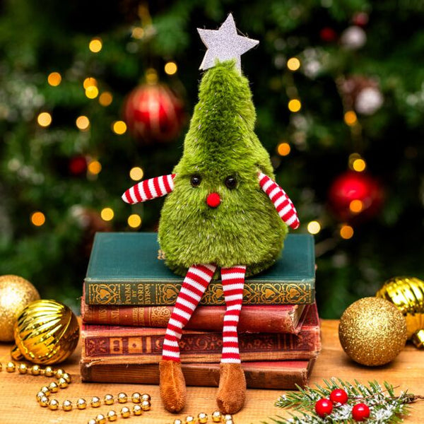 Christmas Tree Man Fabric Shelf Sitter