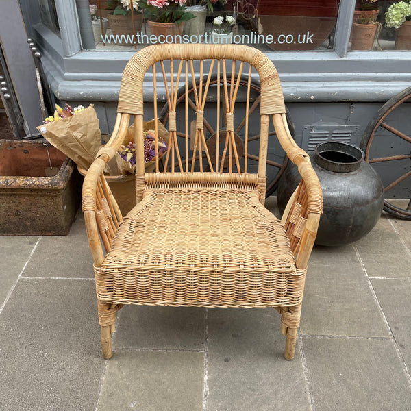 Bamboo and Wicker Chair