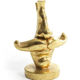 Antique Gold Moustache Glasses Holder