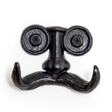 Black Cast Iron Moustache Coat Hanger
