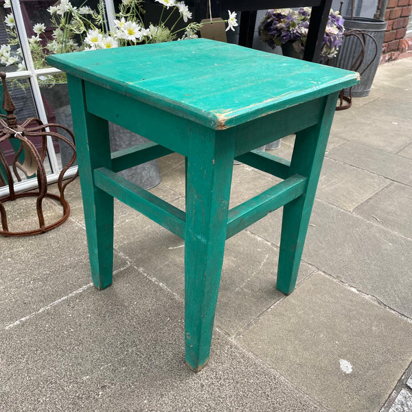 Vintage Green Side Table