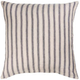 Natural Grey Striped Cushion 60 x 60 cm