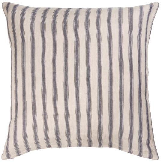 Natural Grey Striped Cushion 60 x 60 cm