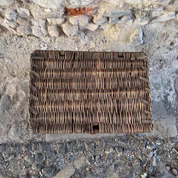 Vintage Postal Wicker Basket