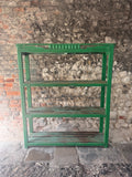 Vintage Indian Green Shelving Unit