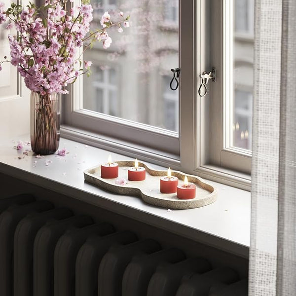 Burgundy Flameless LED Tealight Candles