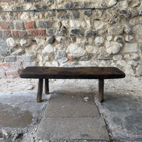 Antique Hungarian Low Stool