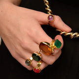 My Doris Cabochon Gemstone Ring