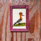 Vintage Glass Framed Painting Animals - Medium