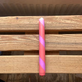 Purple & Orange Twist Stripe Candle
