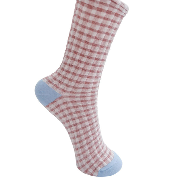 Black Colour Tavi Sock - Pink