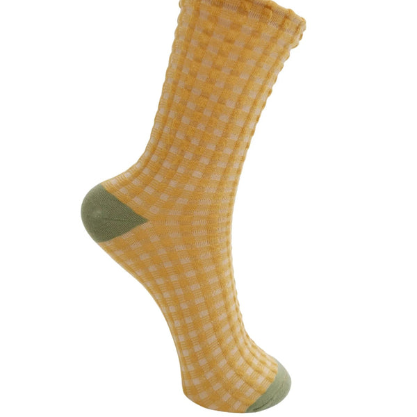 Black Colour Tavi Sock - Yellow