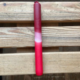 Dip Dye Dinner Candles - Rose Red