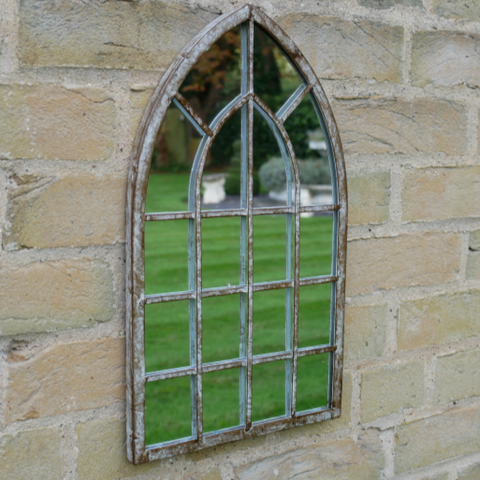 Small Arch Sectioned Mirror