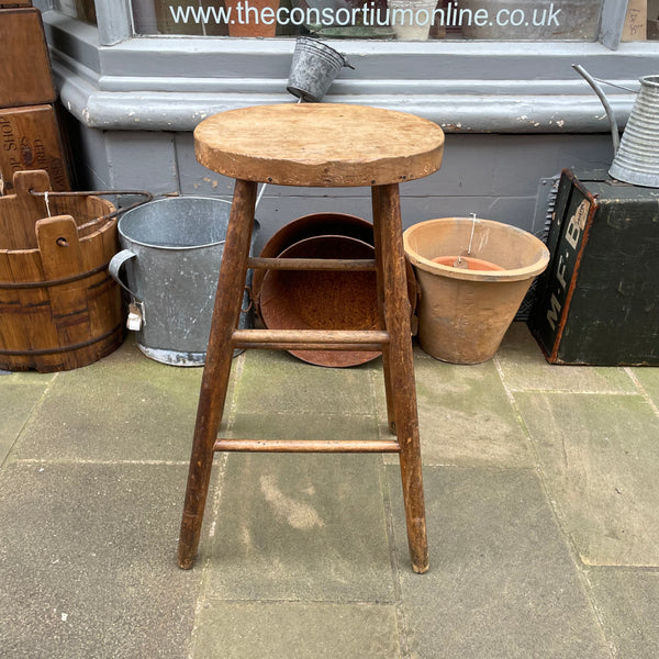 Antique Oak Stool