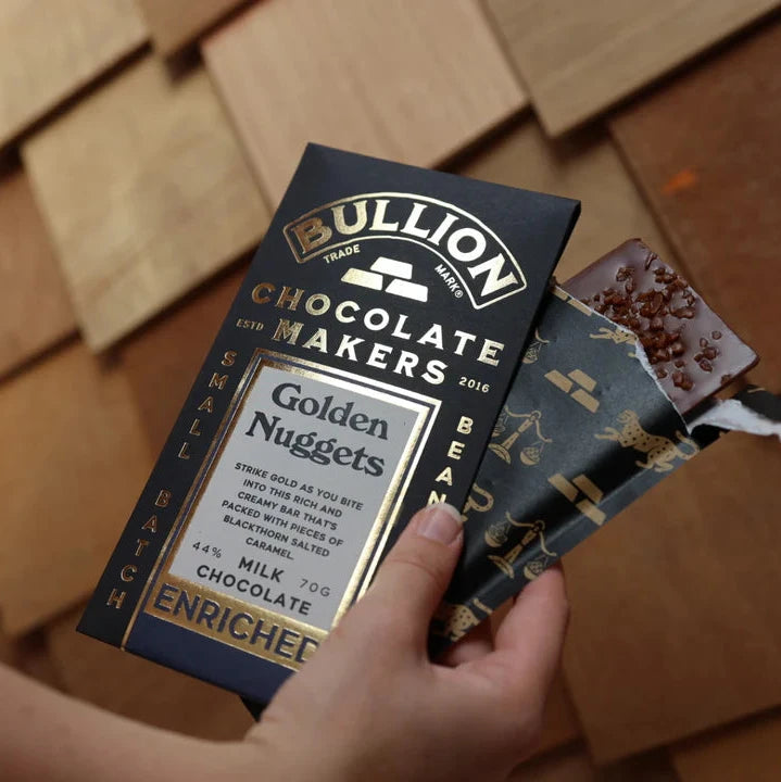 Bullion Chocolate Golden Nugget - Milk Enriched Bar