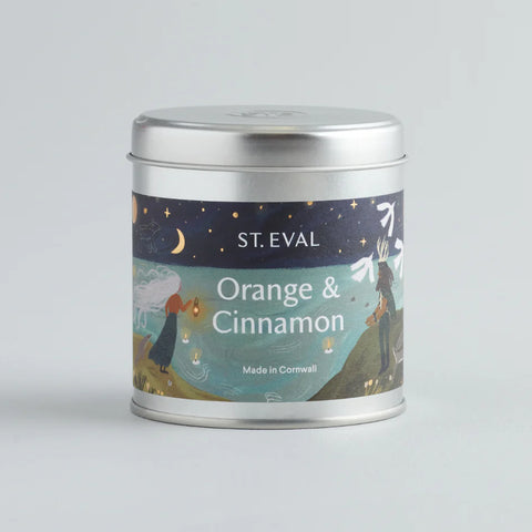 St.Eval Christmas Candle Tin - Orange & Cinnamon