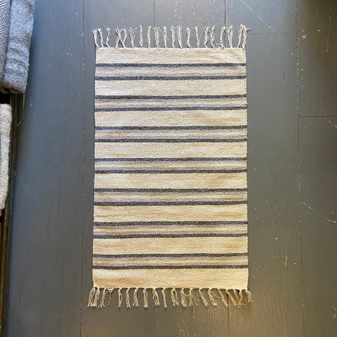 Dark & Light Grey Stripe Rug 60x90cm