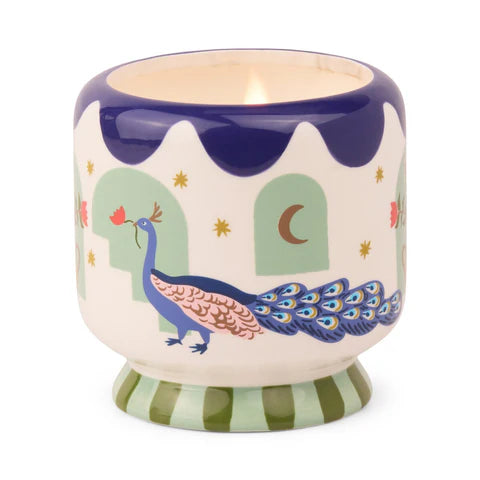 A dopo Misted Lime Ceramic Candle - Misted