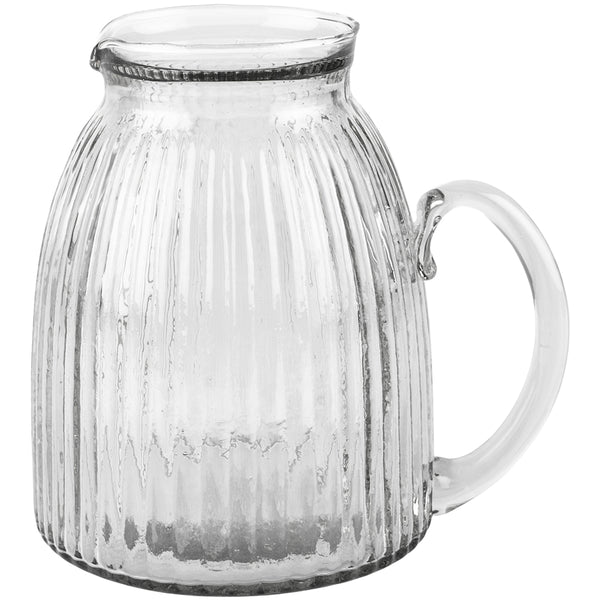 Ribbed Glass Jug