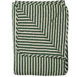 AU Maison Dark Green Striped Ethnic Quilt