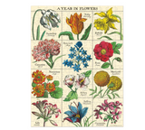 A Year in Flowers Mini Puzzle - Full 240 Piece Jigsaw 