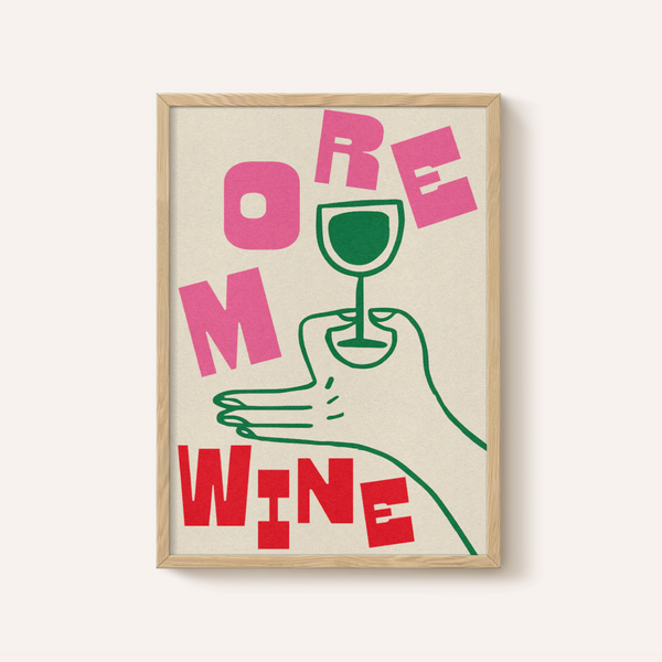 Abbie Franks More Wine Framed Print