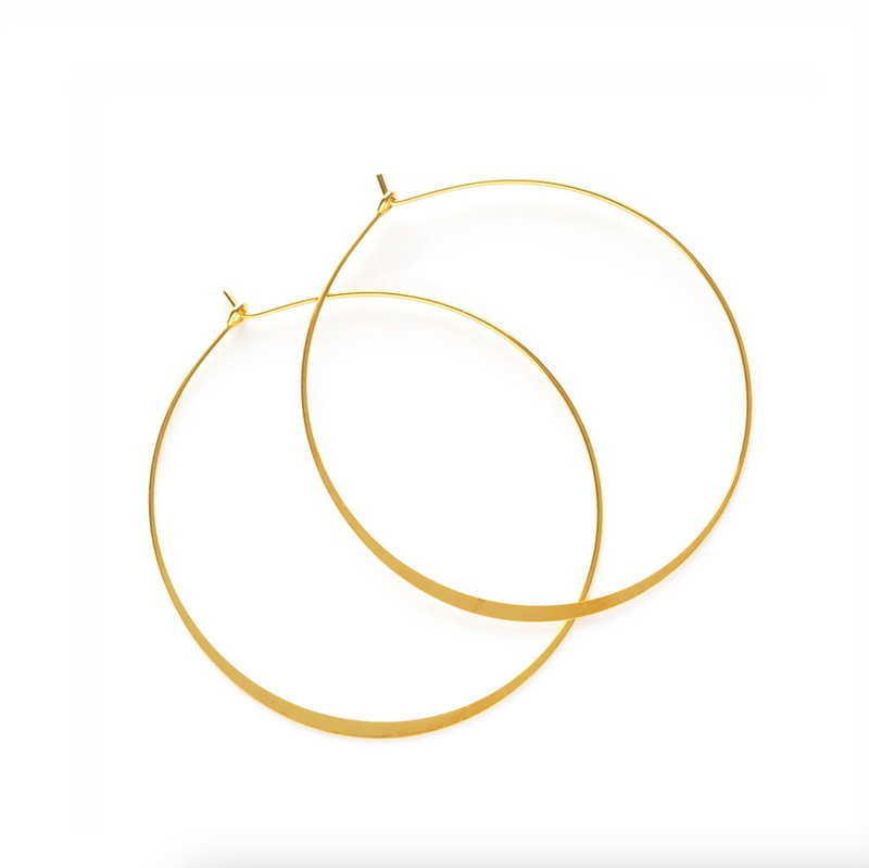 Amano Studio 1.5" Classic Hoop Earrings Gold