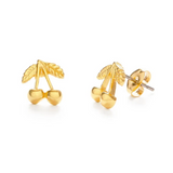Amano Studios Gold Cherry Stud Earrings
