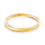 Amano Studios Hammered Bangles Set of 4