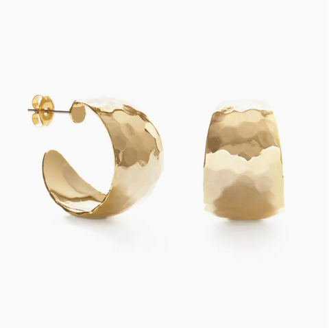 Amano Studios Hammered Vintage Style Hoops