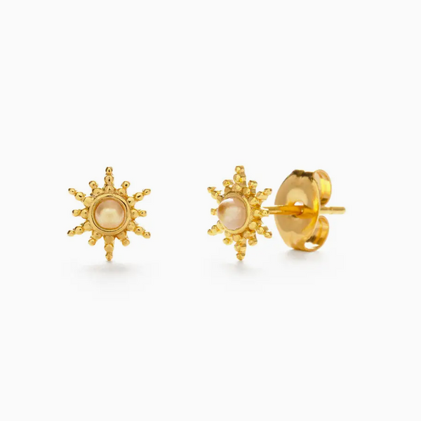 Amano Studios Starburst Stud Earrings - Pearl