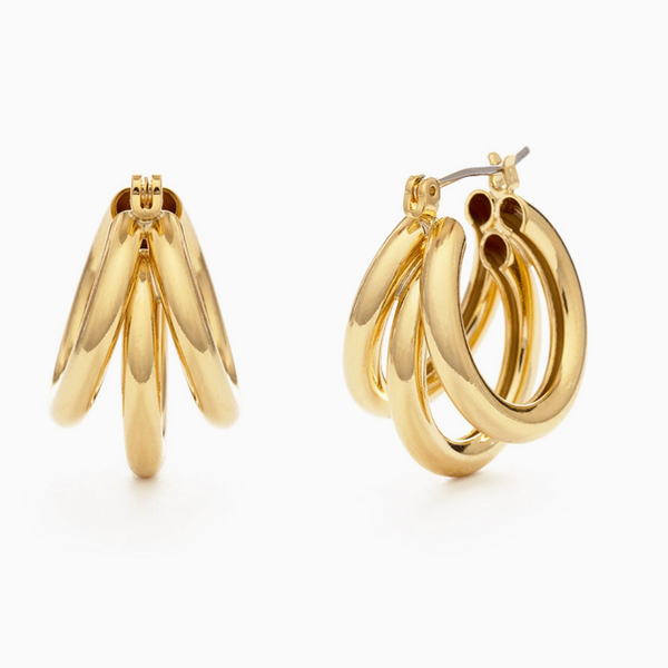 Amano Studios Vintage Style Triple Hoops