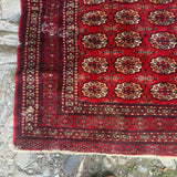 Antique Afghan Rug Close
