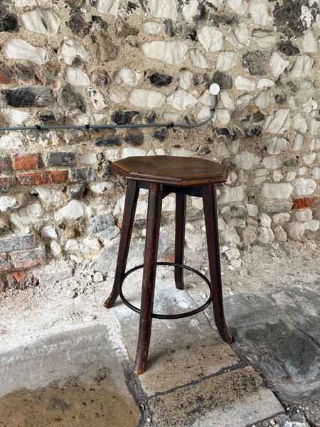 Antique Hexagonal Stool 4