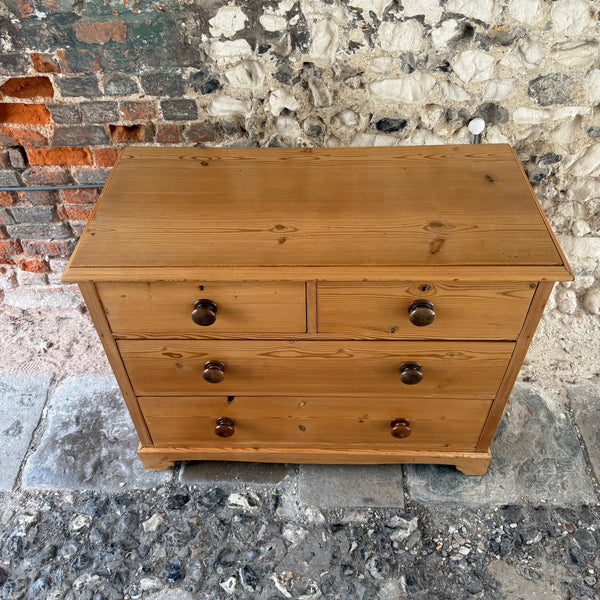 Antique Pine Chest of Drawers 1 Top