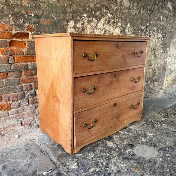 Antique Pine Chest of Drawers Left Side
