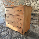 Antique Pine Chest of Drawers Right Side
