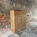 Antique Pine Hungarian Cupboard left Side