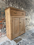 Antique Pine Hungarian Cupboard Portrait