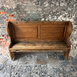 Antique Pine Pew Front 2