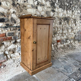 Antique Pine Pot Cupboard front Left Side