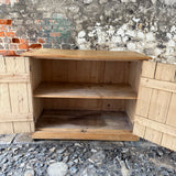 Antique pine cupboard inside 