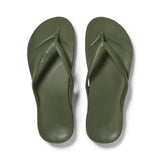 Archies Footwear - Arch Support Flip Flops Olive 1