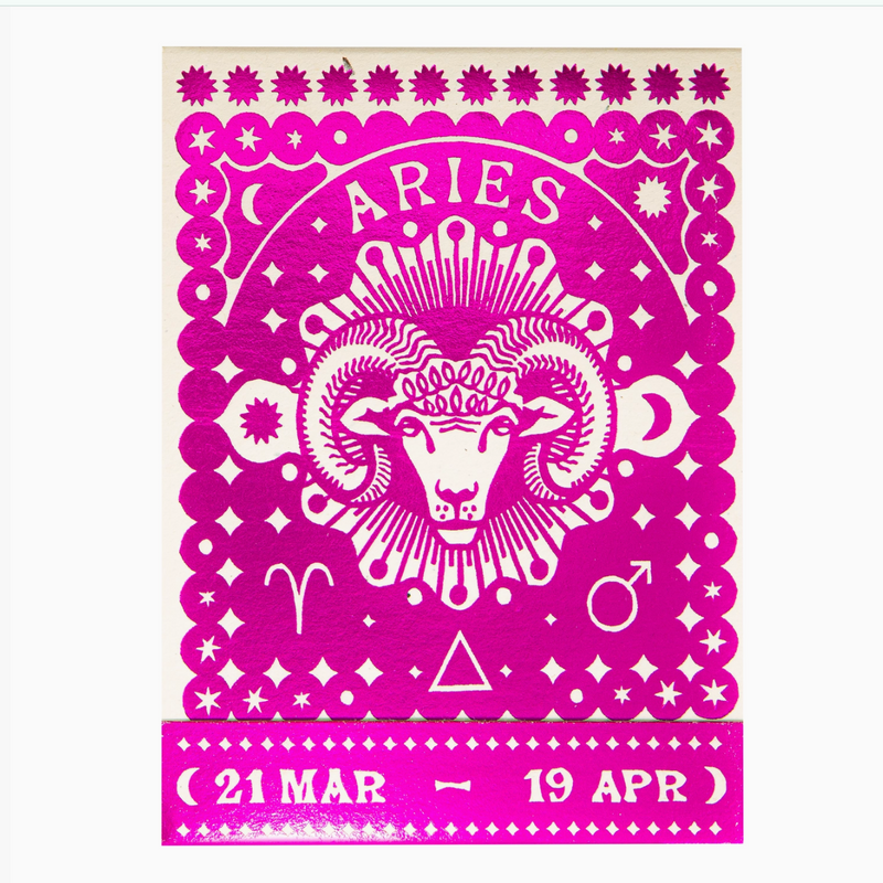 Archivist Aries Zodiac Matchbook